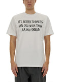 Moschino "Message Print" T Shirt