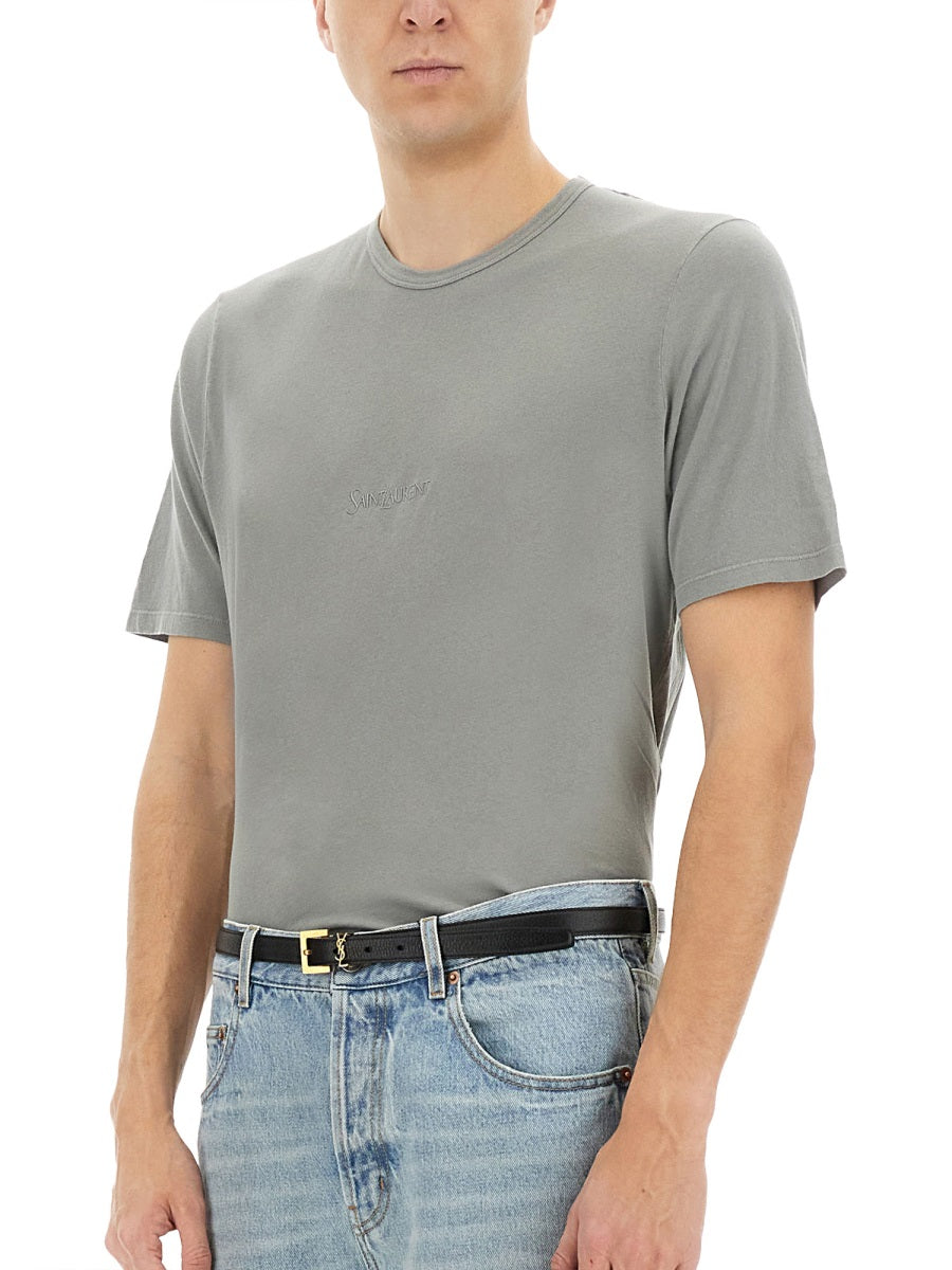 Saint Laurent T Shirt Con Logo