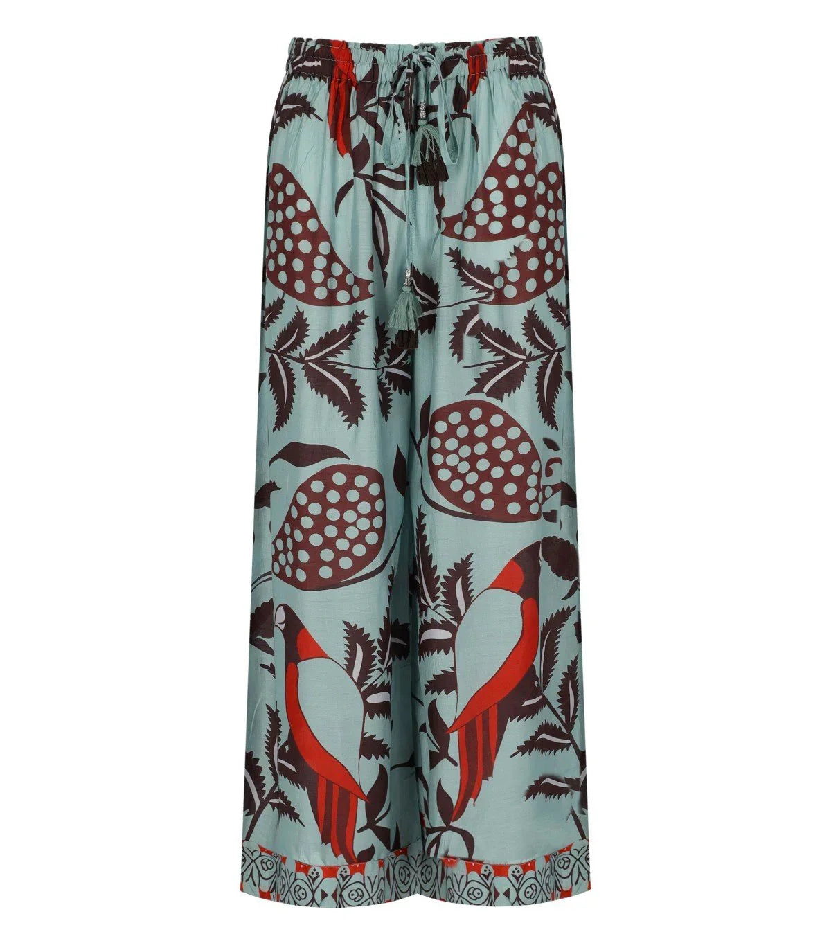 Pahiesa Formentera Light Blue And Brown Pants