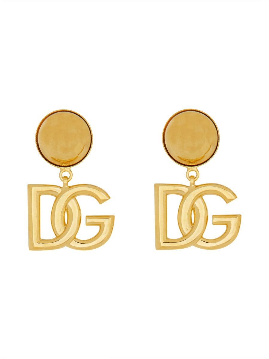 Dolce & Gabbana Orecchini Con Logo Dg