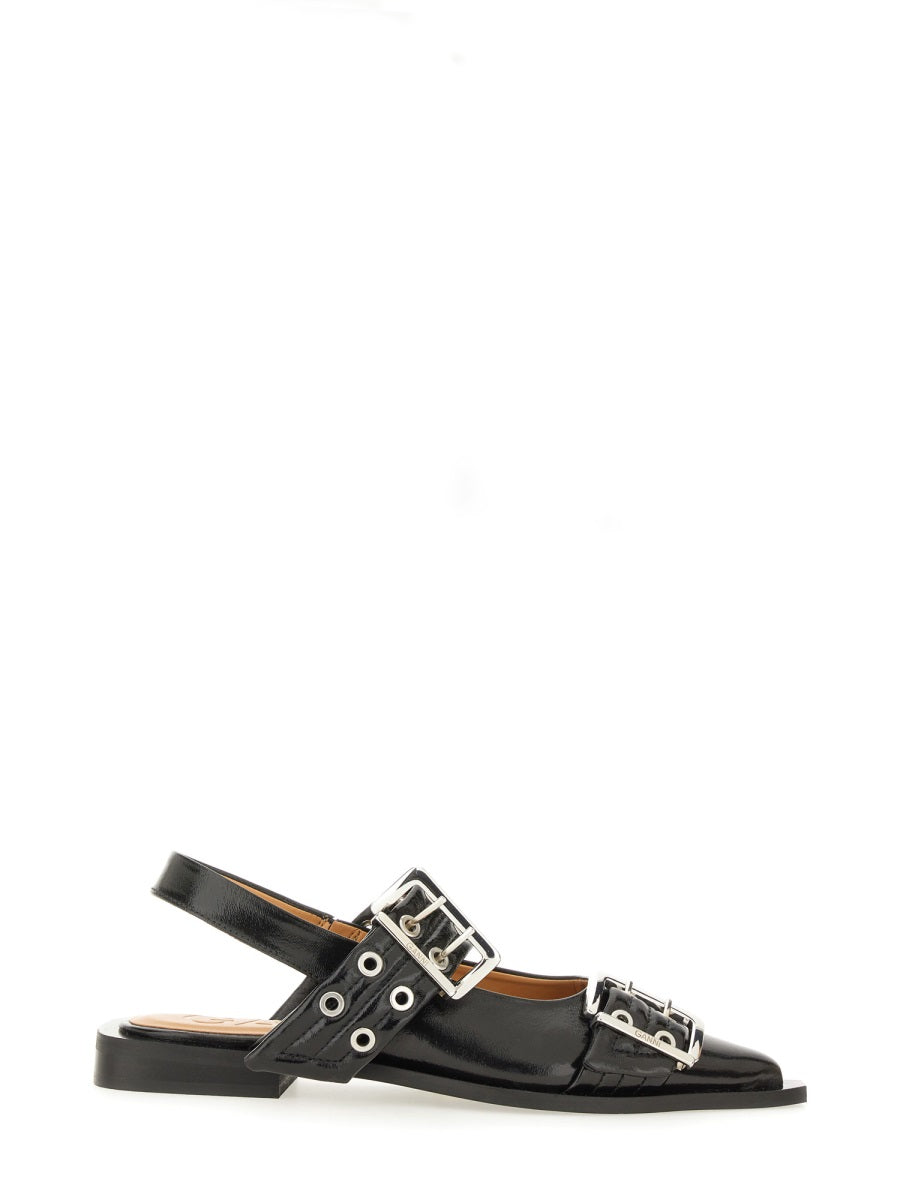 Ganni Ballerina Con Fibbia