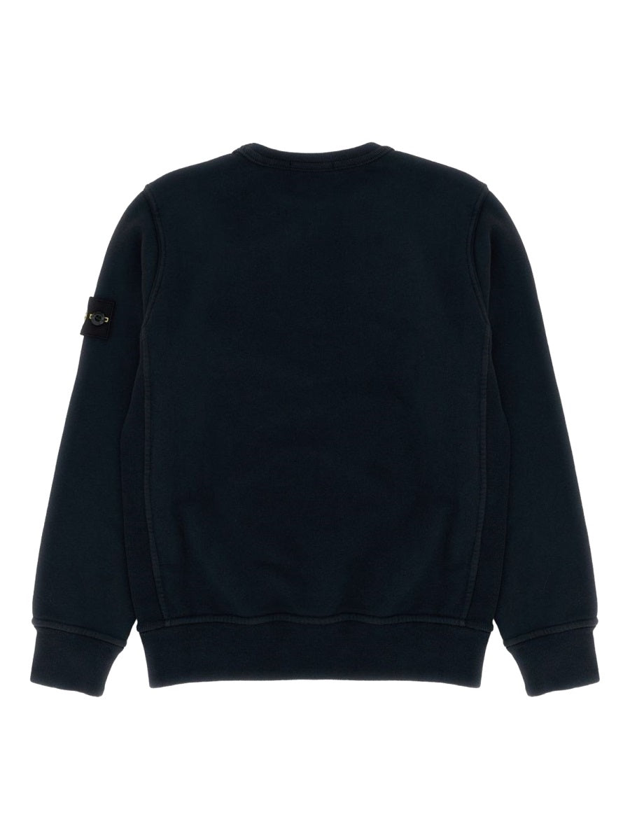 Stone Island Felpa Con Logo "Patch"