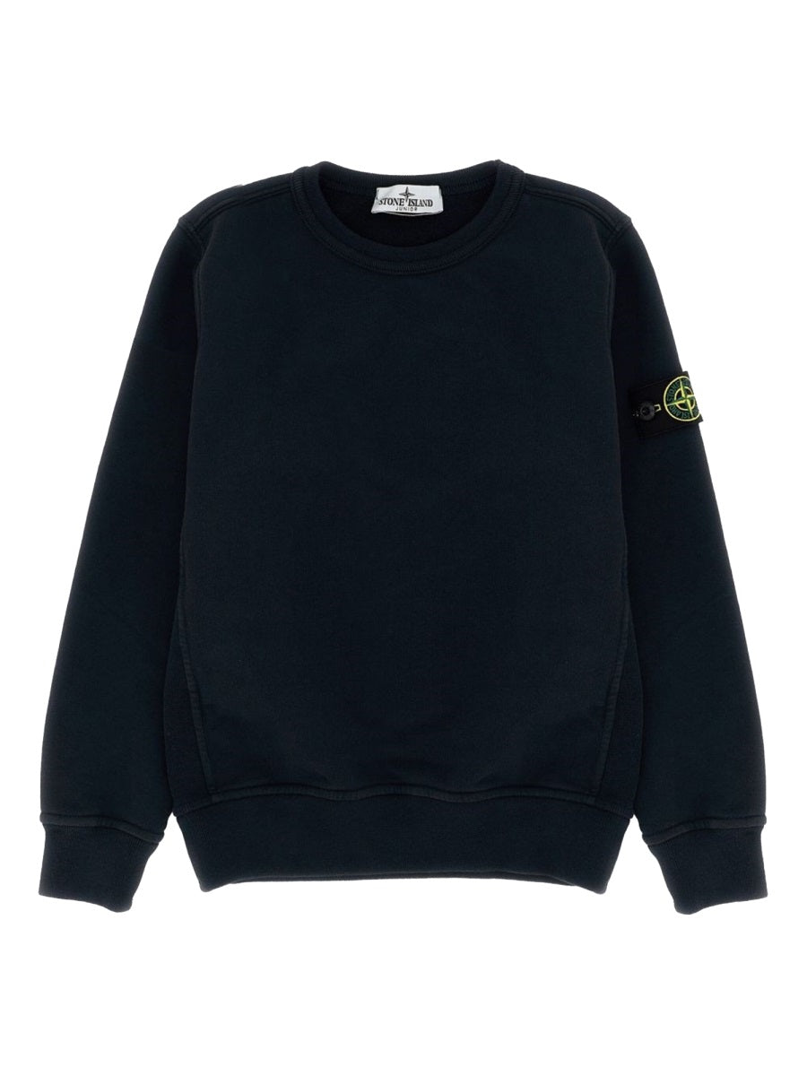 Stone Island Felpa Con Logo "Patch"