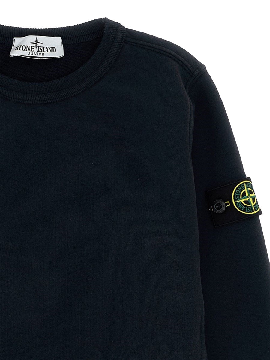 Stone Island Felpa Con Logo "Patch"