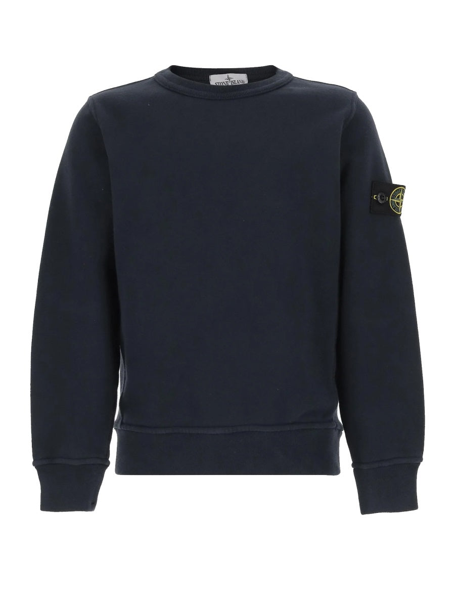 Stone Island Felpa Con Logo "Patch"