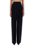Saint Laurent Wide Leg Pants In Grain De Poudre
