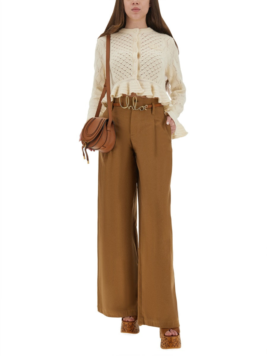 Chloé Crochet Knit Cardigan