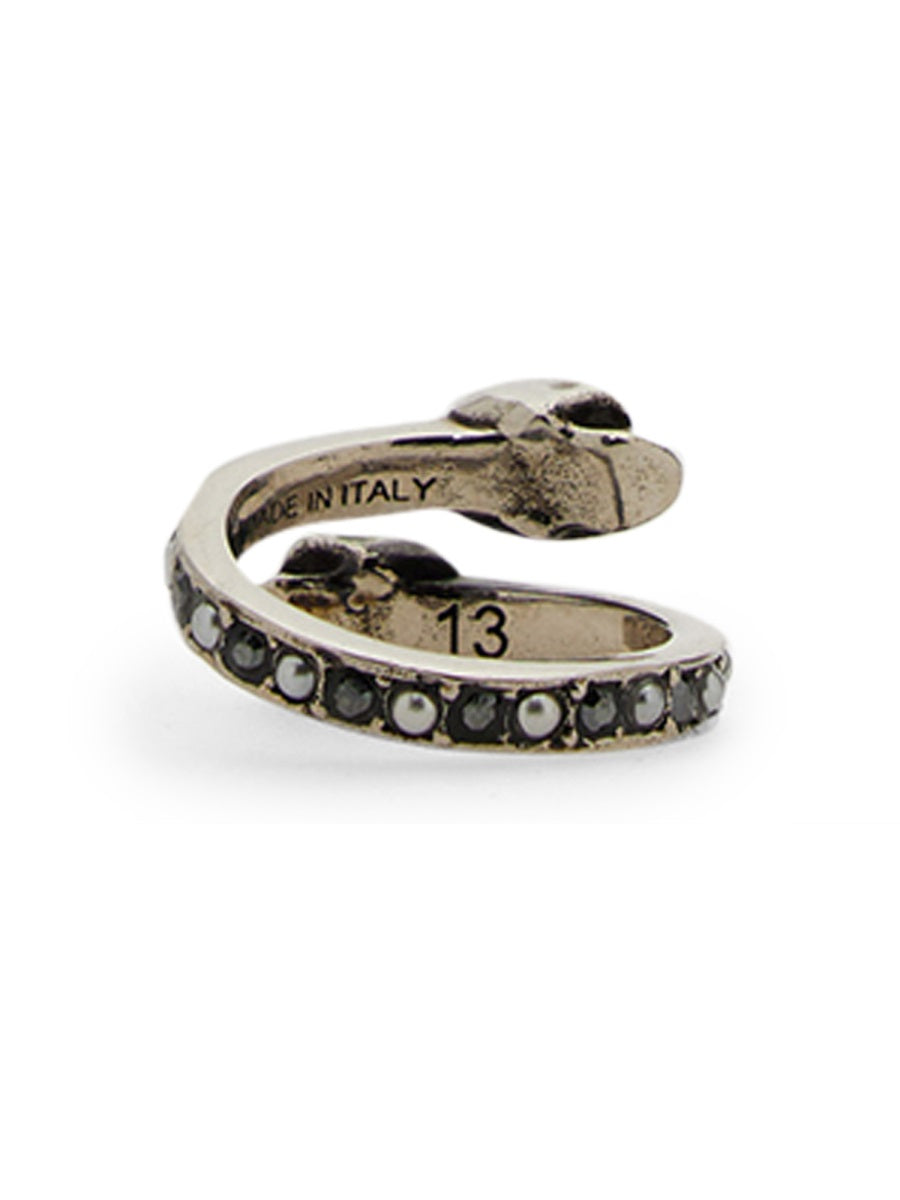 Alexander Mc Queen Anello Twin Skull