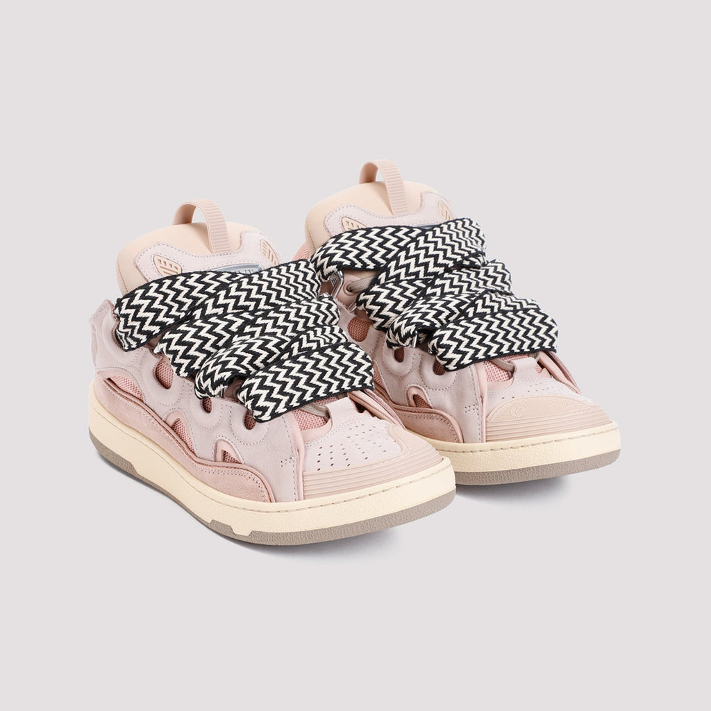 Lanvin Leather Curb Sneakers