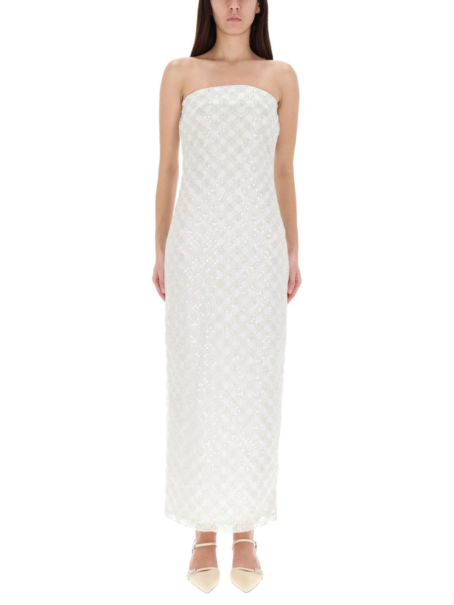 Rotate Birger Christensen Long Dress With Beads