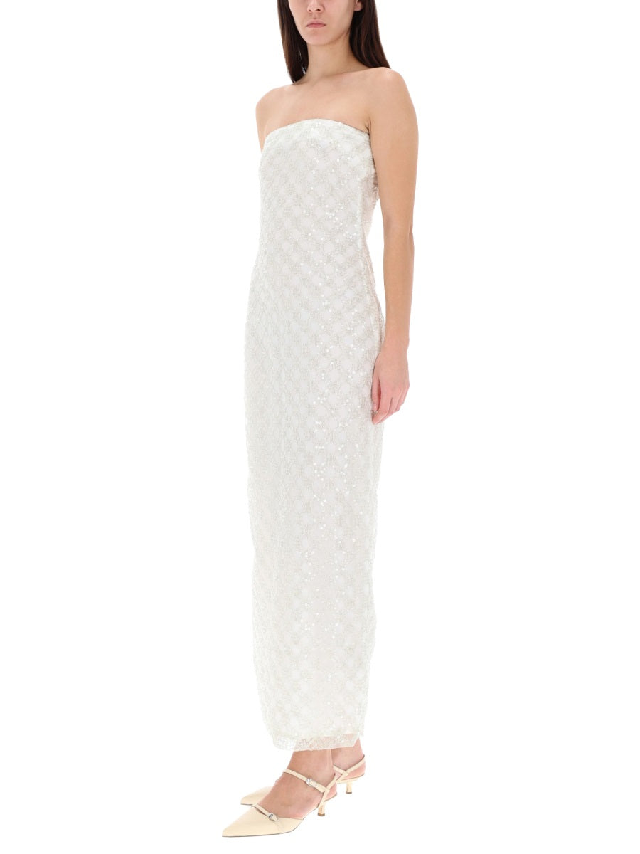 Rotate Birger Christensen Long Dress With Beads