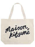 Maison Kitsuné Borsa Tote Con Scritta
