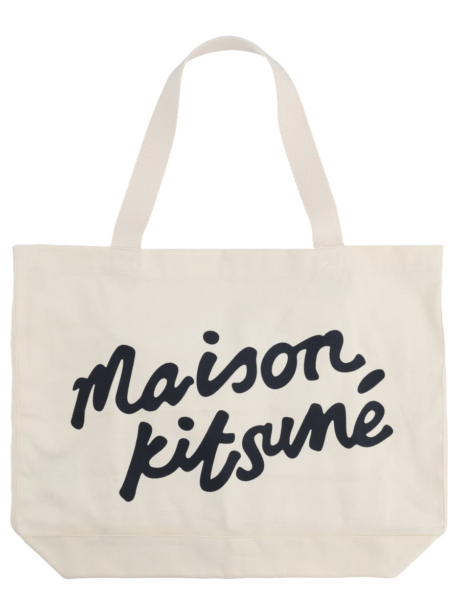 Maison Kitsuné Borsa Tote Con Scritta