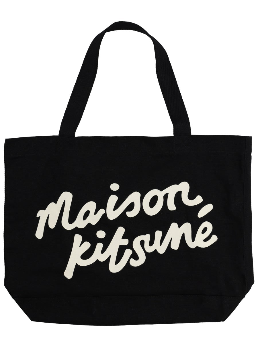 Maison Kitsuné Borsa Tote Con Scritta