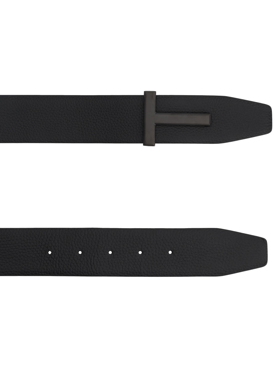Tom Ford Cintura Con Fibbia "T"
