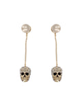 Alexander Mc Queen Orecchini Pendenti "Skull"