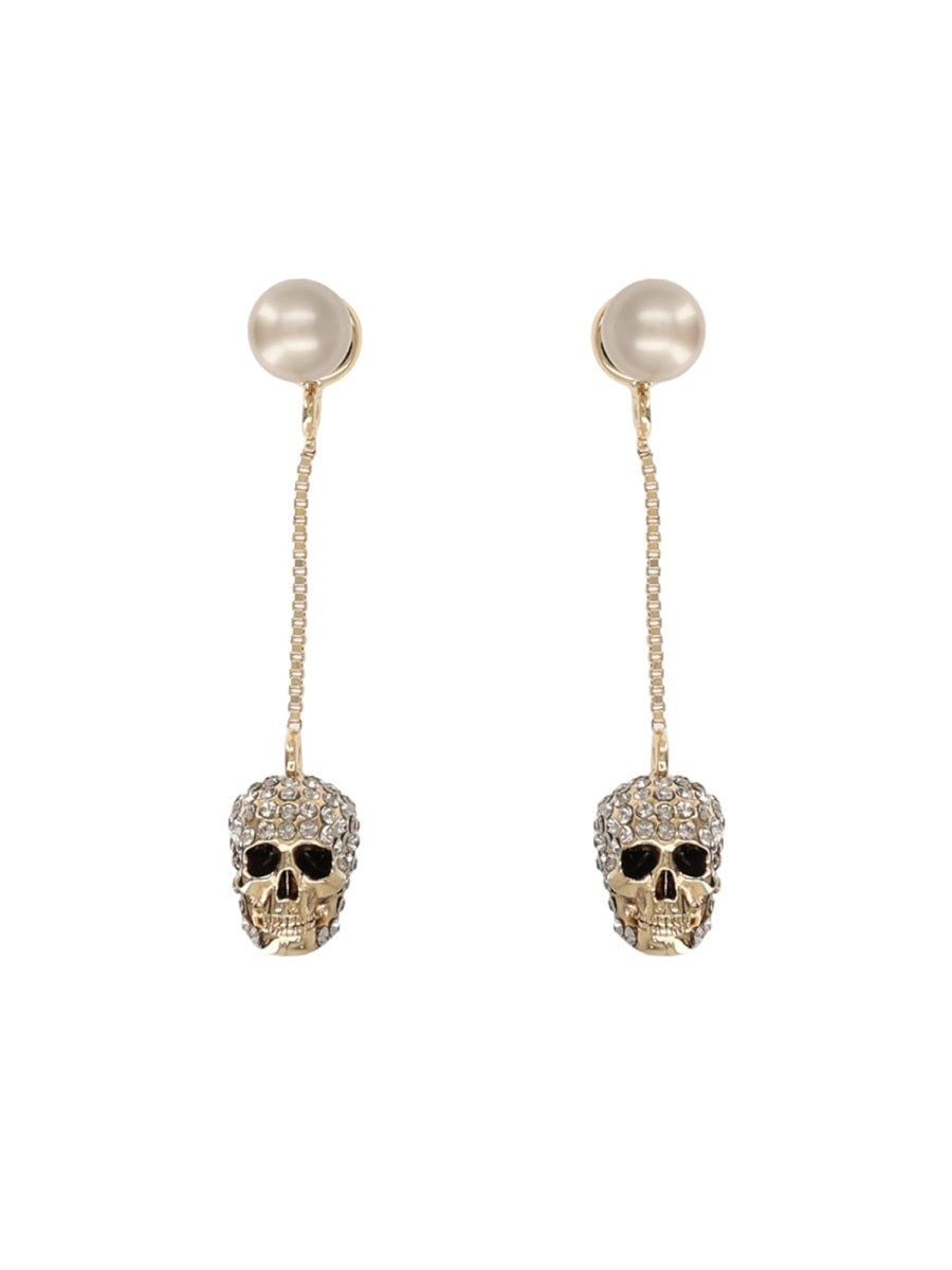 Alexander Mc Queen Orecchini Pendenti "Skull"