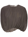 Magda Butrym Draped Cupro Top