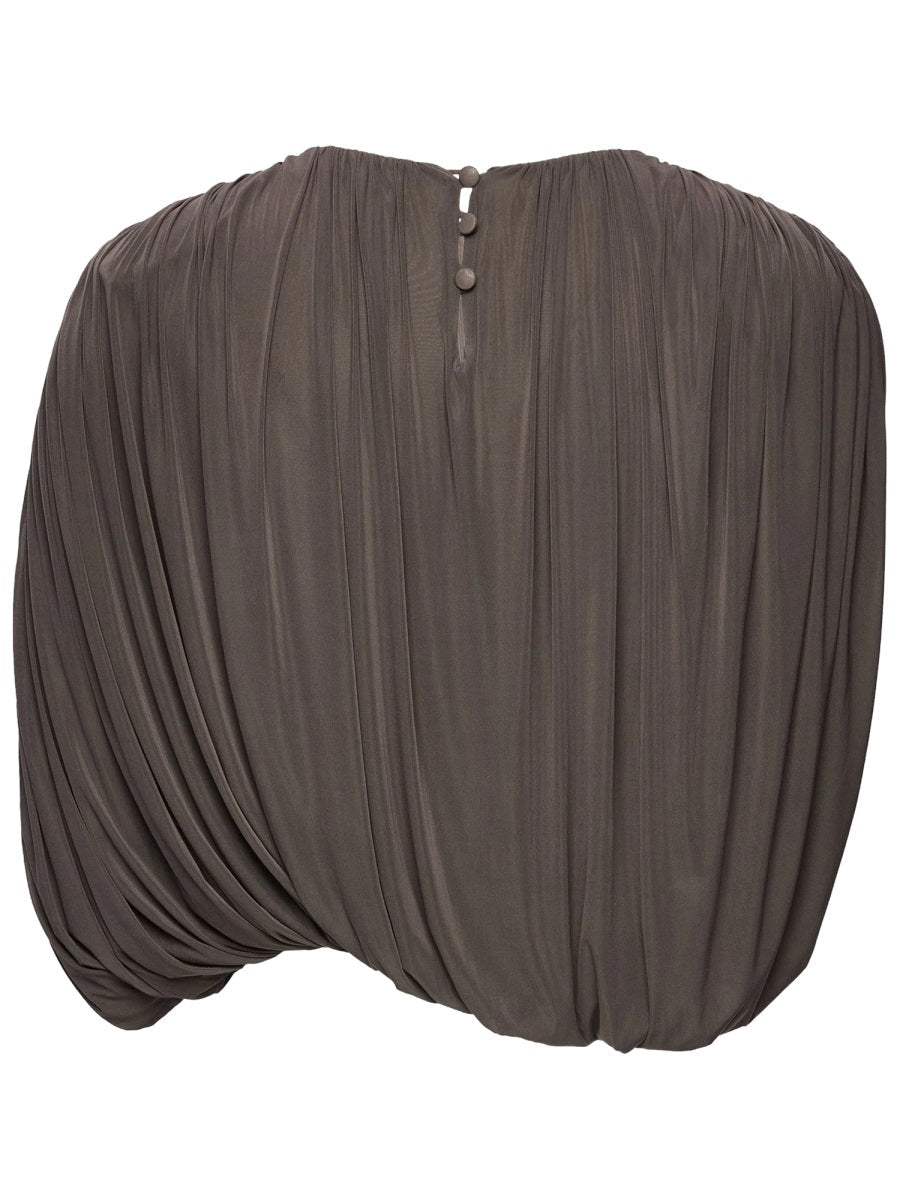 Magda Butrym Draped Cupro Top