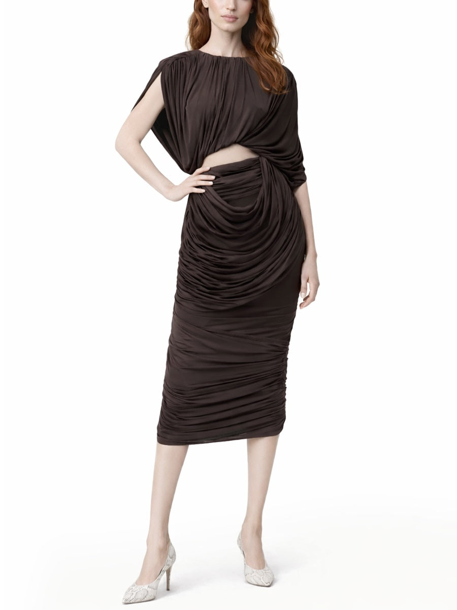 Magda Butrym Draped Cupro Top