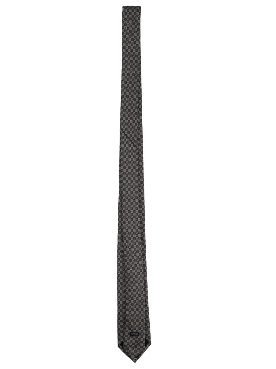 Dior "Diamond Print" Tie