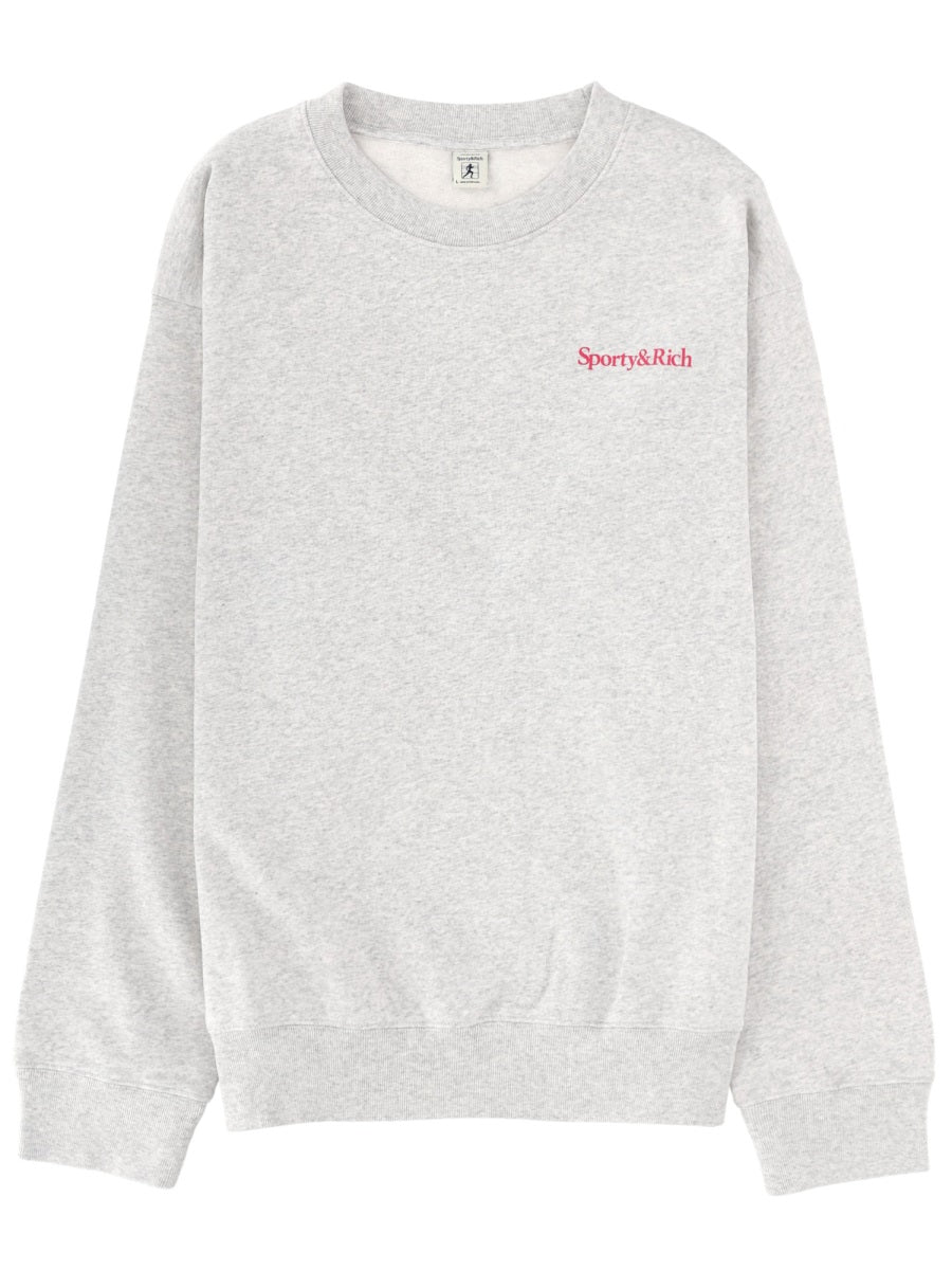 Sporty&Rich Sweatshirt With Logo And Print
