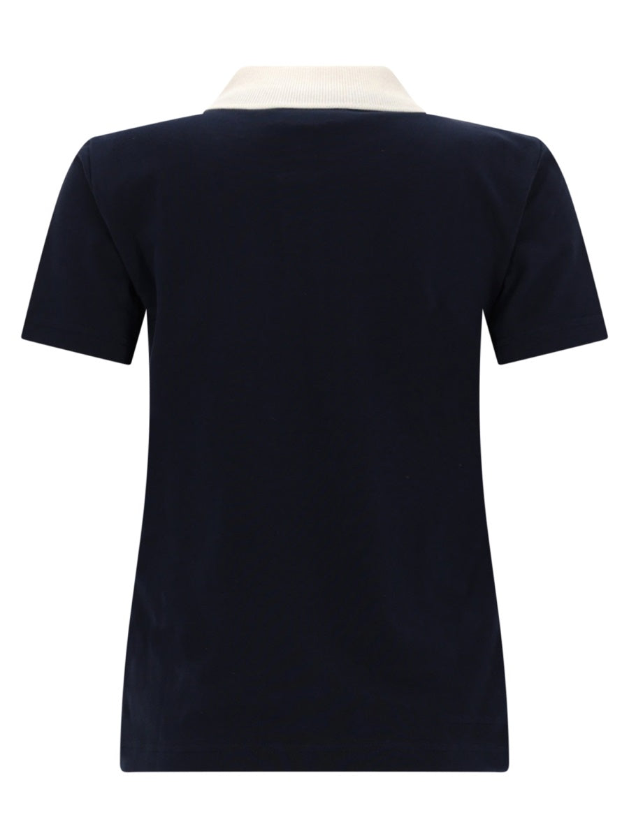 A.P.C. Polo Shirt With Logo And Contrasting Collar