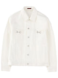 Gucci Giacca In Denim Con Morsetti