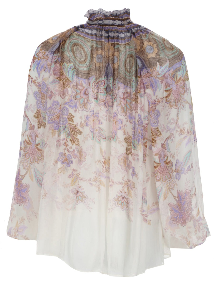 Zimmermann Blusa "Luna" Con Maniche A Sbuffo