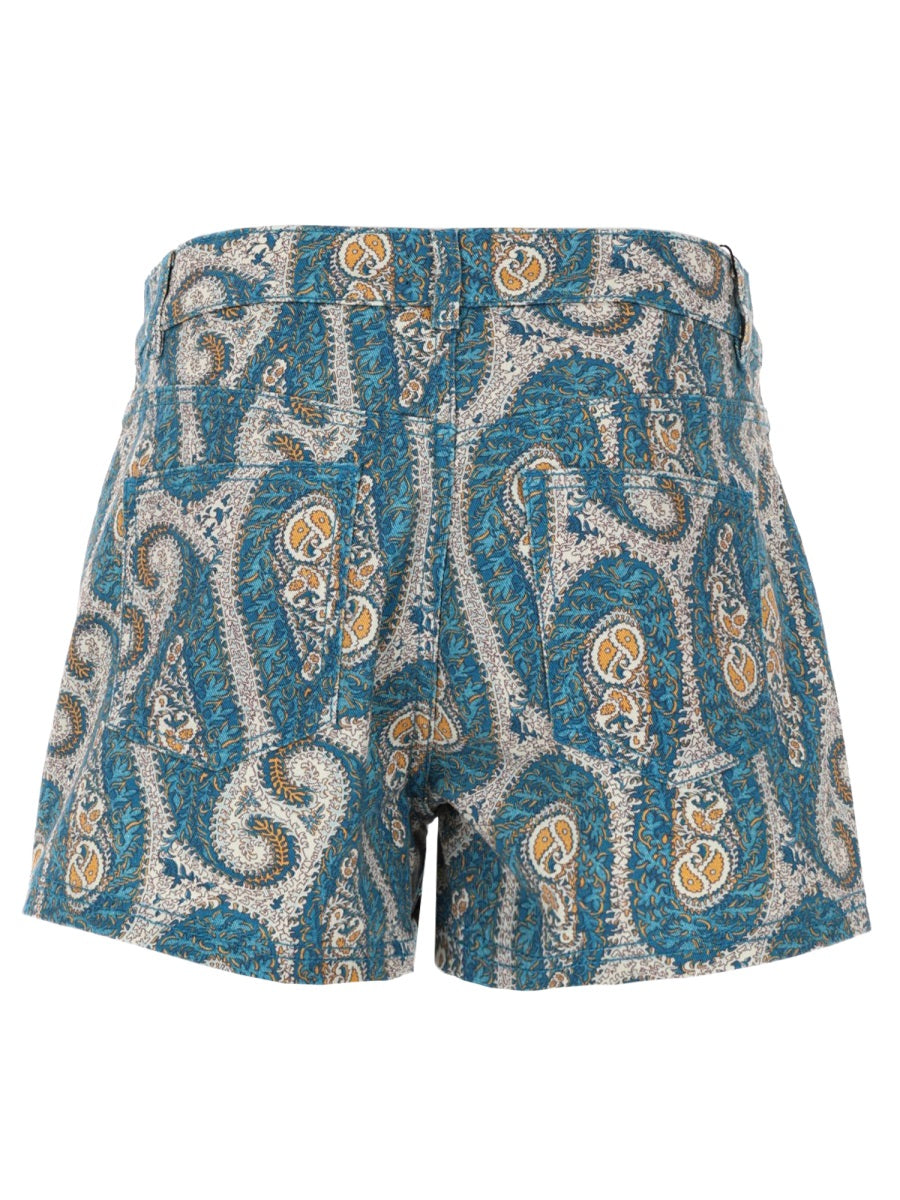 Etro Shorts Con Stampa Paisley