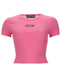 Versace Jeans Couture T Shirt Crop Con Logo