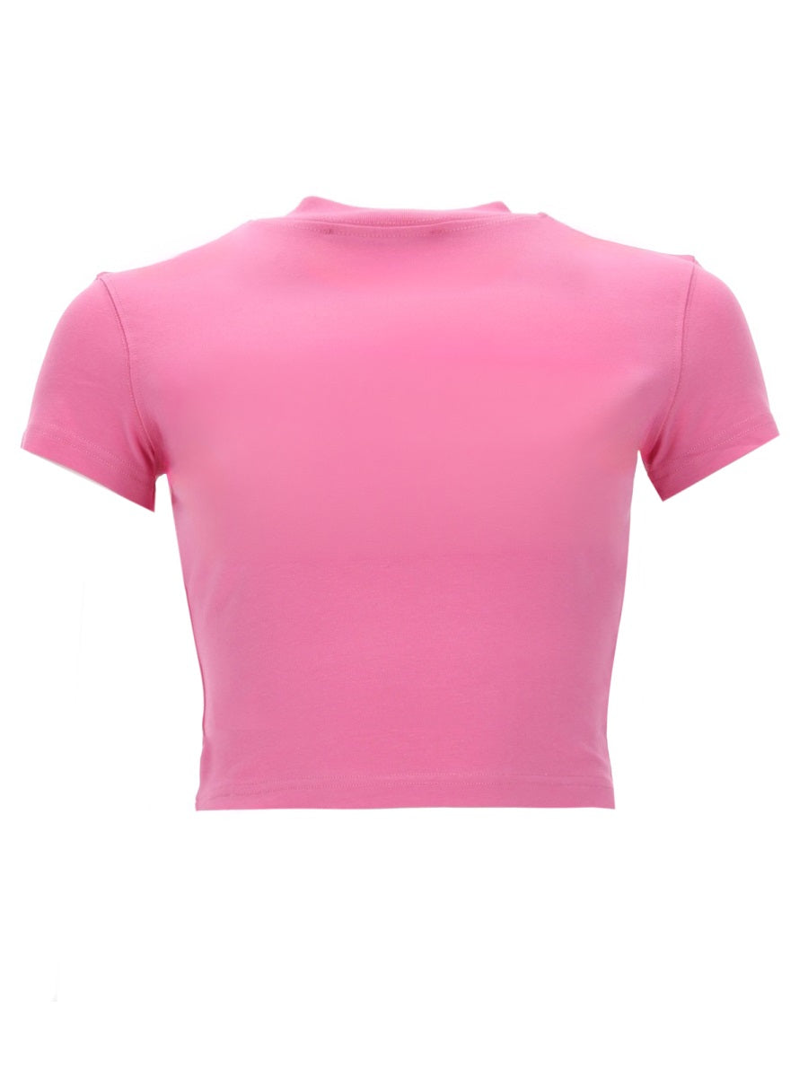 Versace Jeans Couture T Shirt Con Logo Glitterato