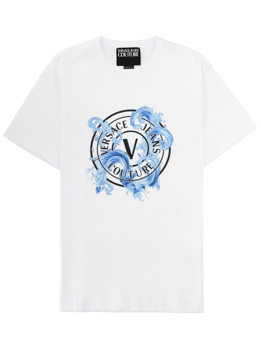 Versace Jeans Couture T Shirt Con Stampa