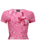 Versace Jeans Couture T Shirt Con Stampa "Wave"
