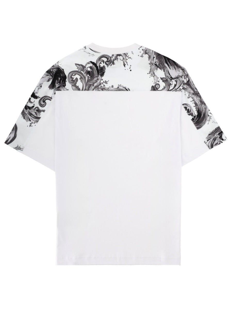 Versace Jeans Couture T Shirt Con Placca Logo