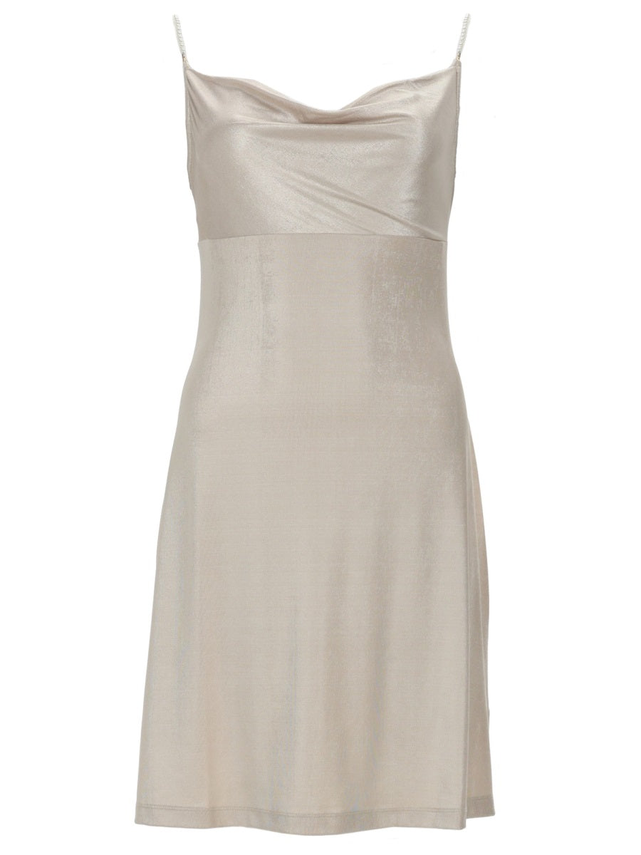 Versace Jeans Couture Mini Abito In Raso
