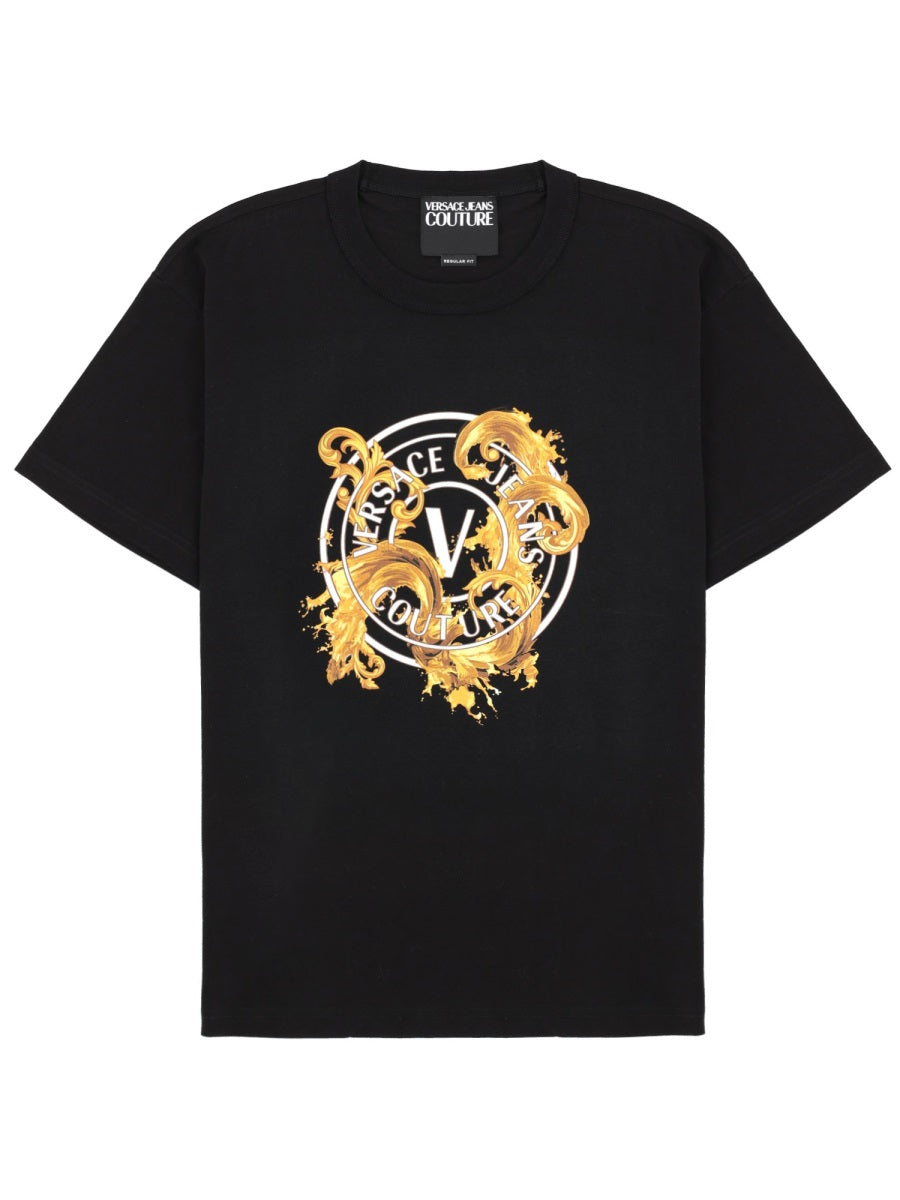 Versace Jeans Couture T Shirt Con Stampa
