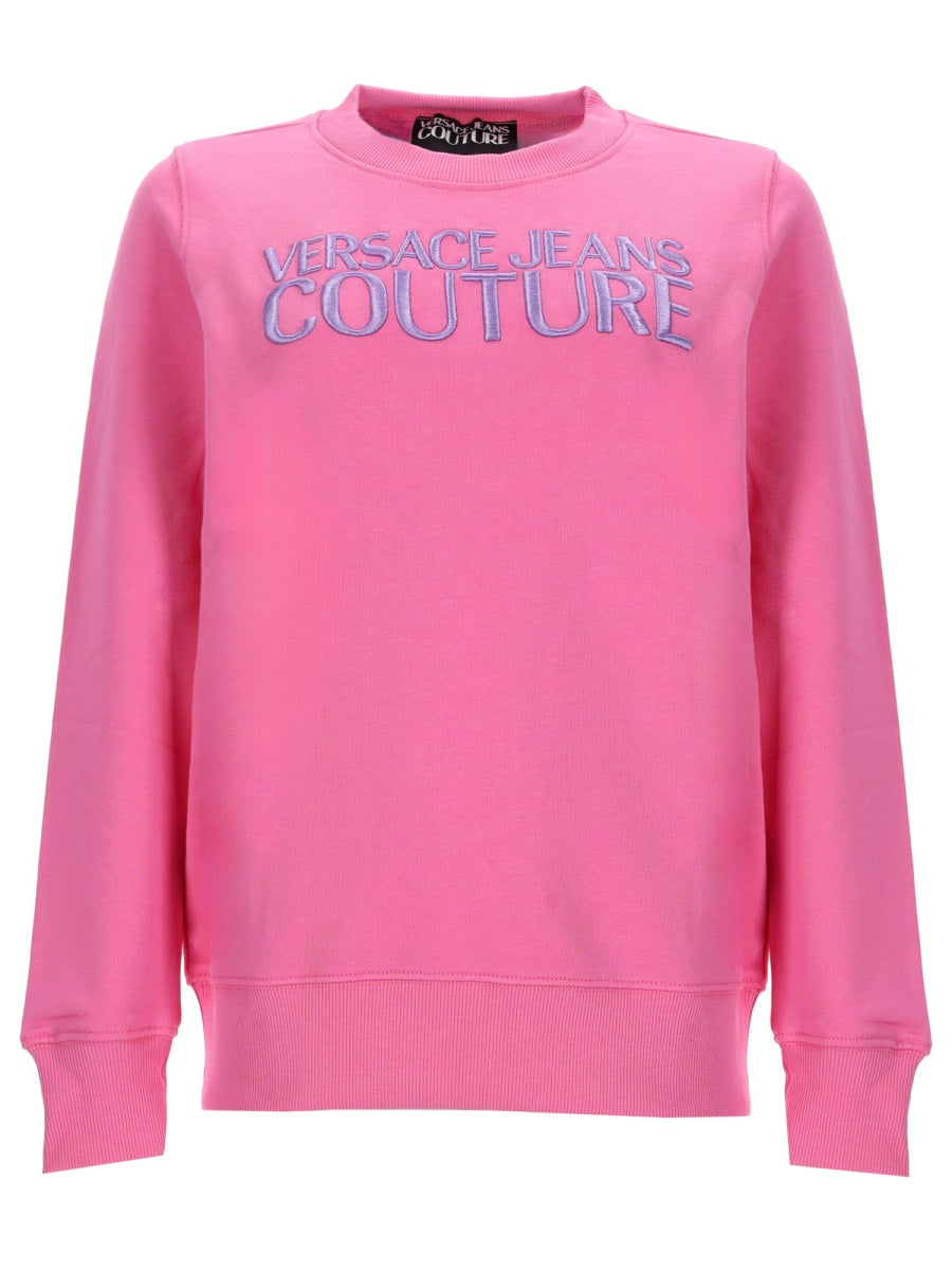 Versace Jeans Couture Felpa In Jersey Di Cotone