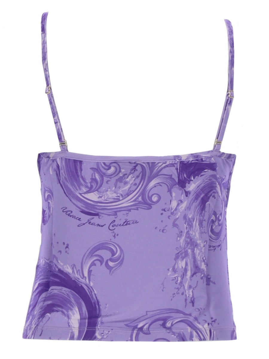 Versace Jeans Couture Top In Viscosa