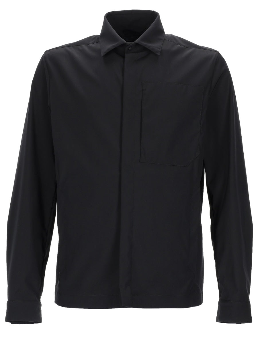 Herno Overshirt In Misto Lana