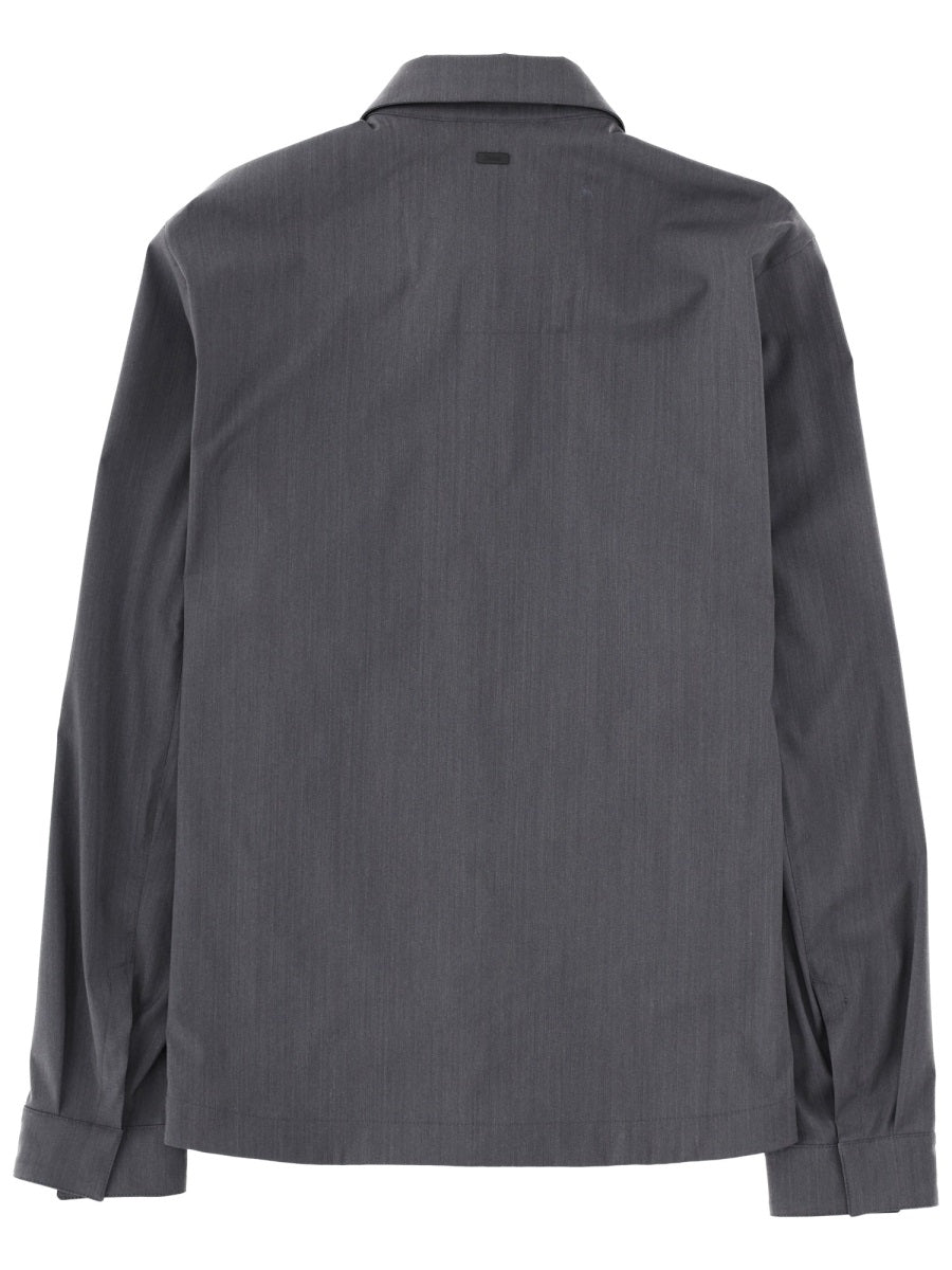 Herno Overshirt In Misto Lana