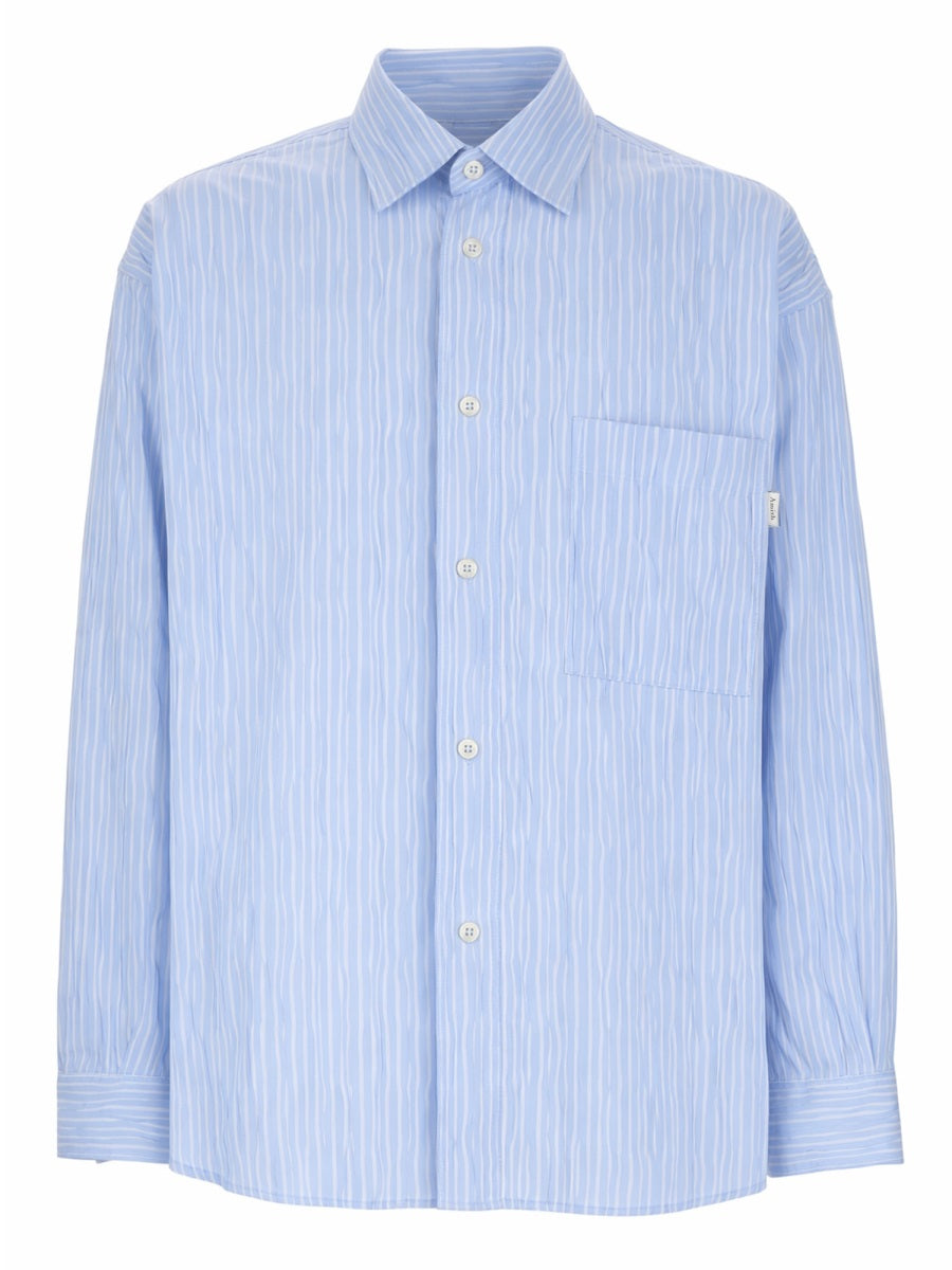 Amish Camicia In Cotone "Crinckle"