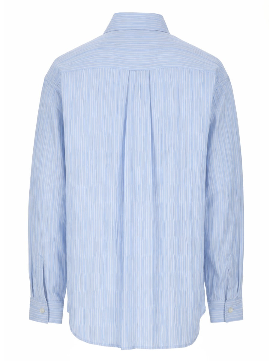 Amish Camicia In Cotone "Crinckle"