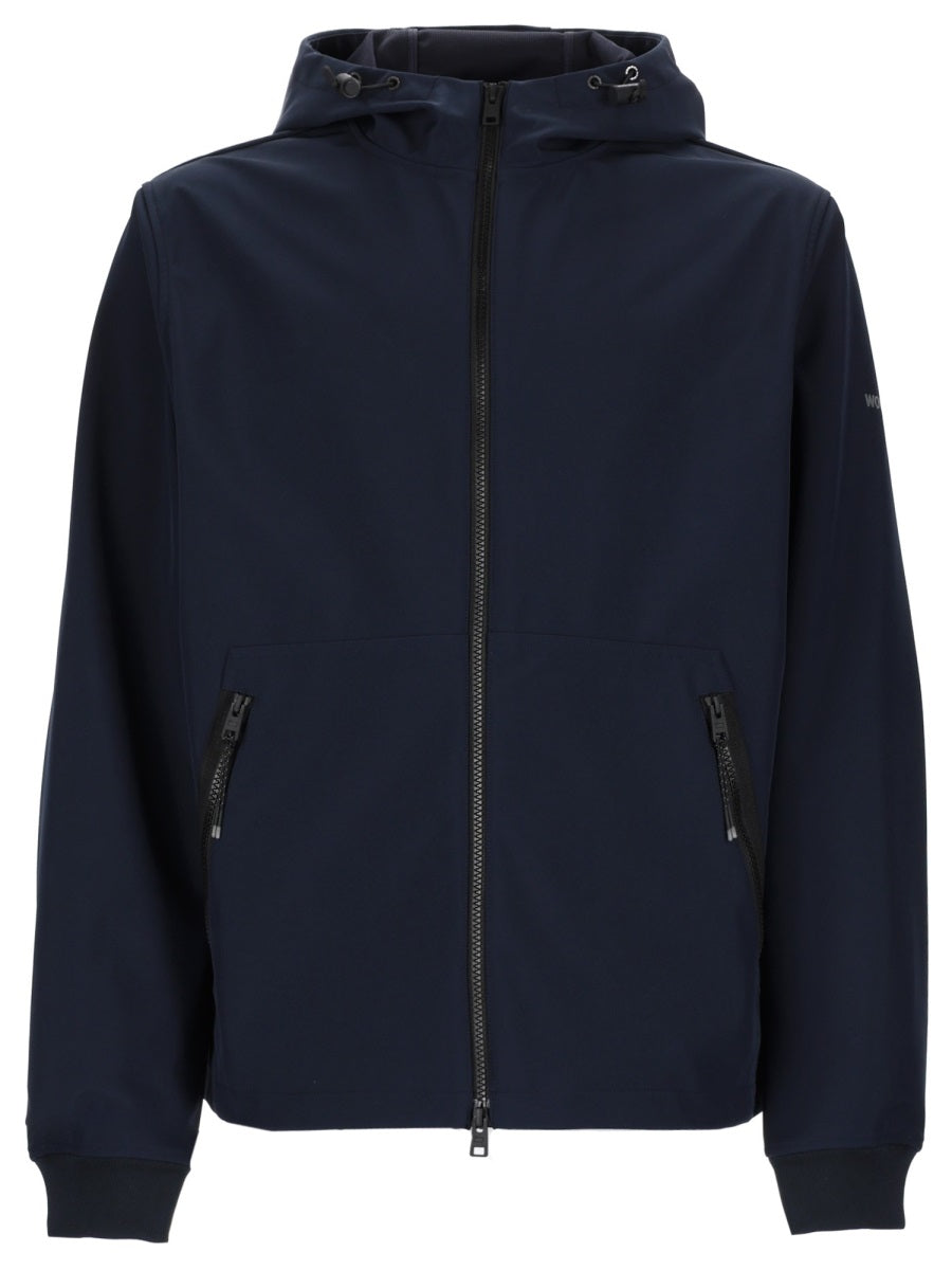 Woolrich Giacca Con Zip E Cappuccio