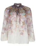 Zimmermann Blusa "Luna" Con Maniche A Sbuffo