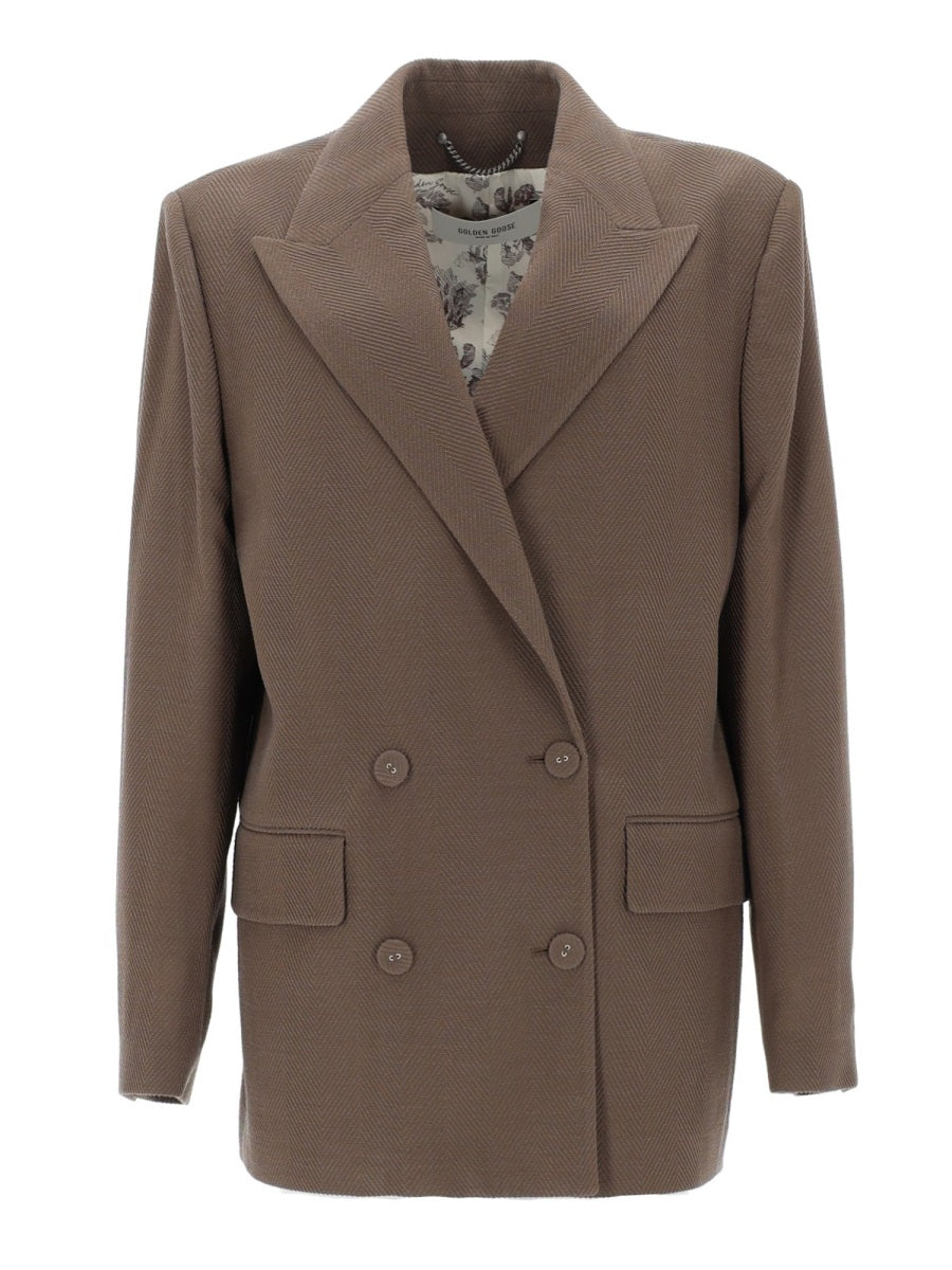 Golden Goose Blazer Doppiopetto In Lana