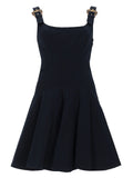 Versace Jeans Couture Mini Abito Con Fibbie "Baroque"