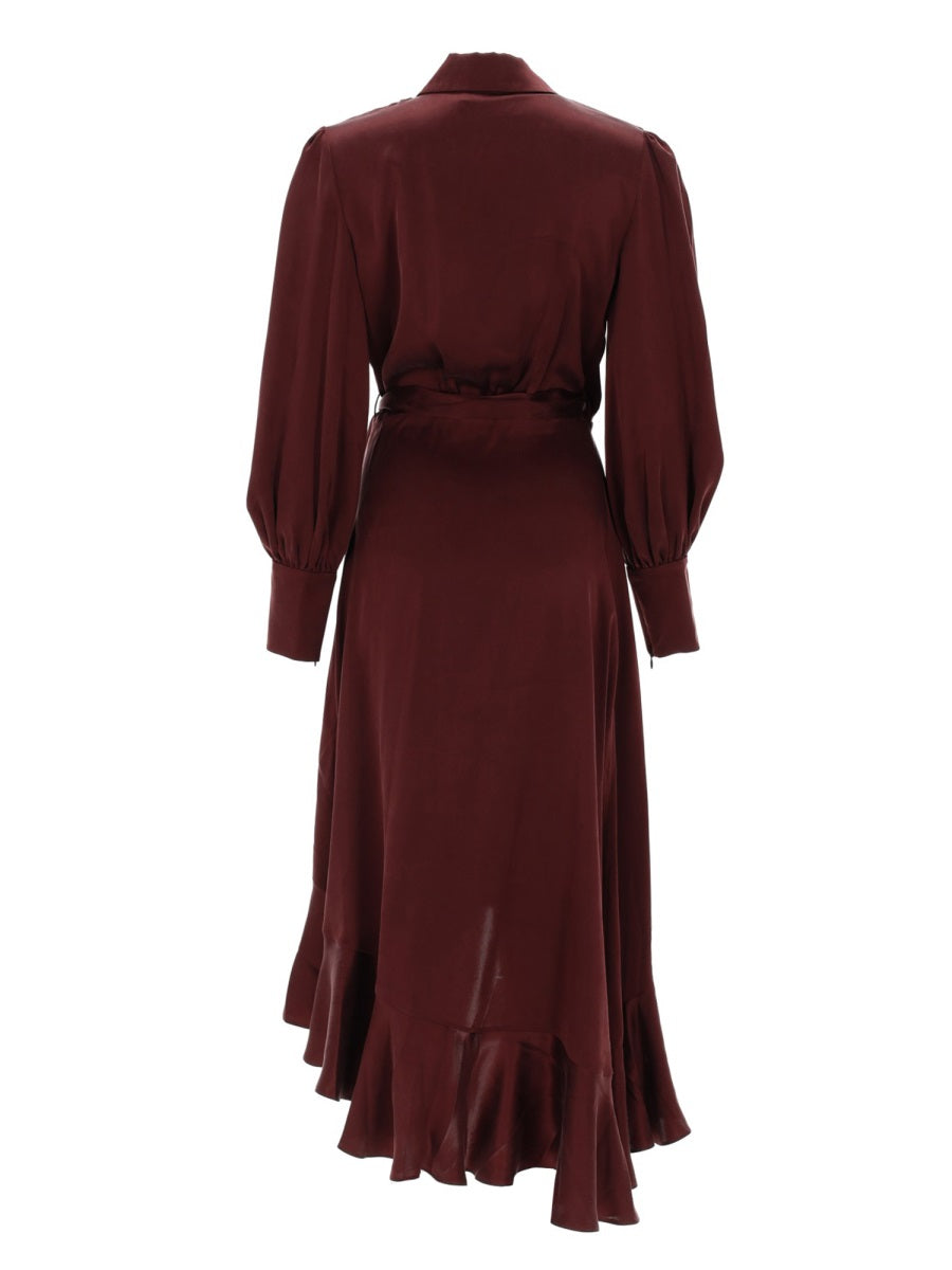 Zimmermann Abito Midi In Seta