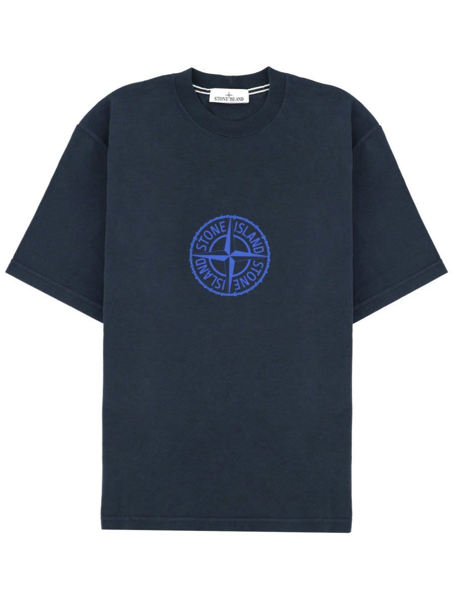 Stone Island T Shirt Con Logo