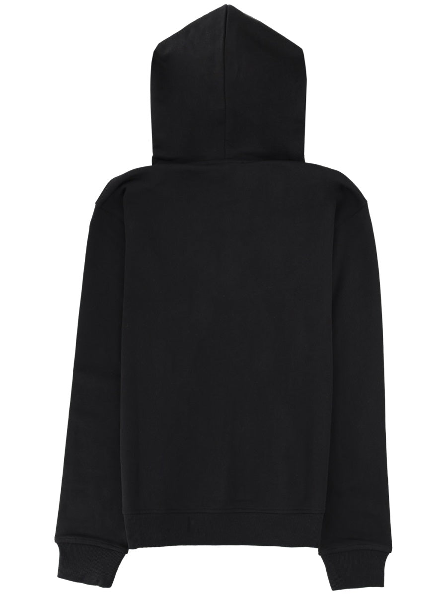 Versace Jeans Couture Felpa Con Logo E Cappuccio
